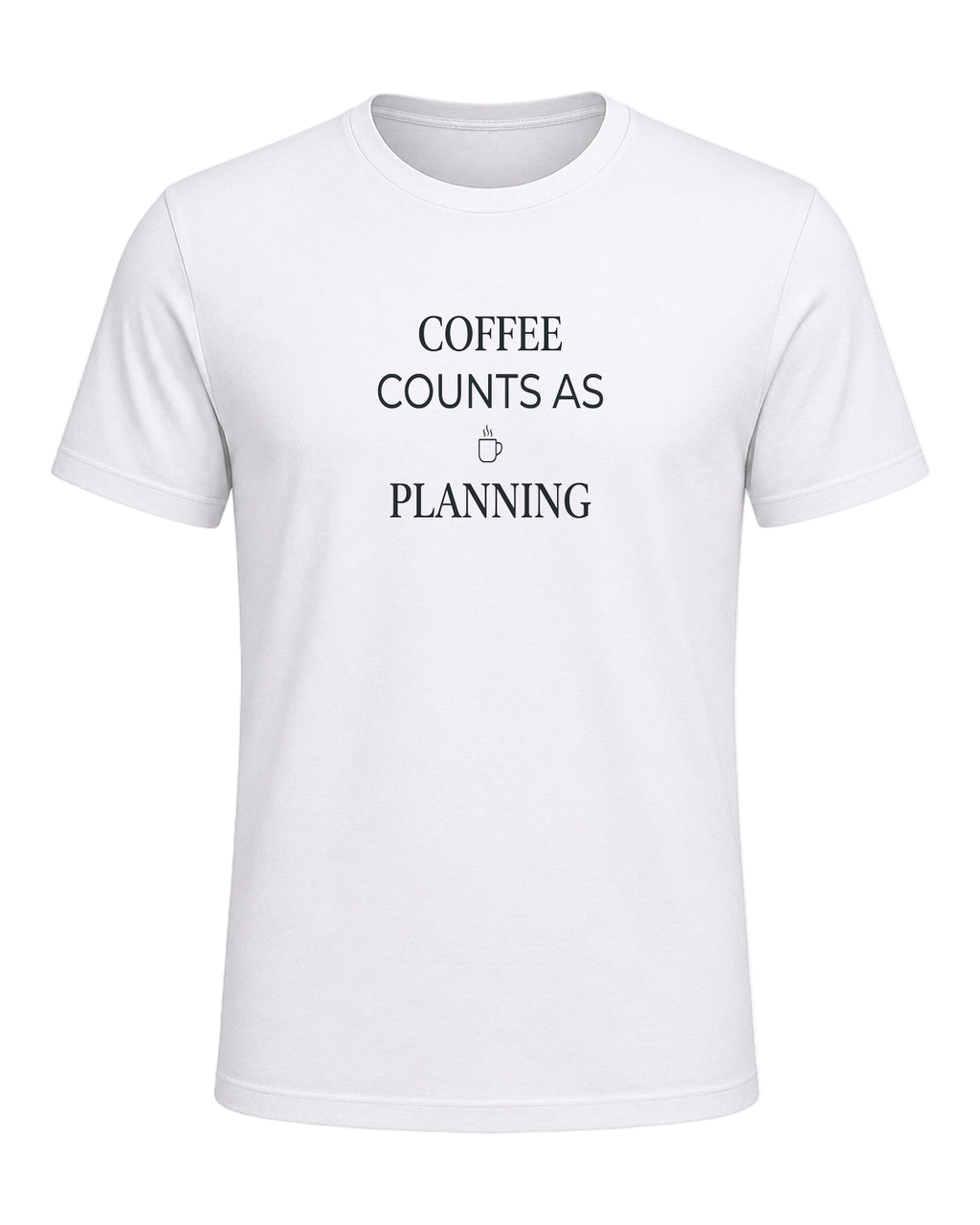 coffee counts as planning — White