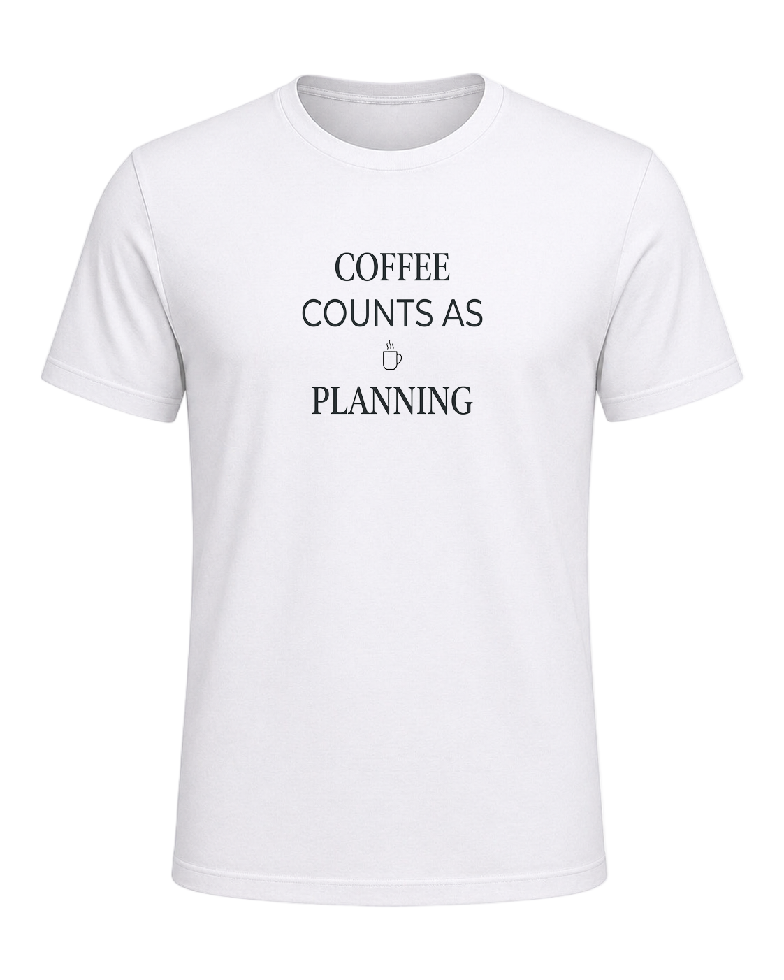 coffee counts as planning — White