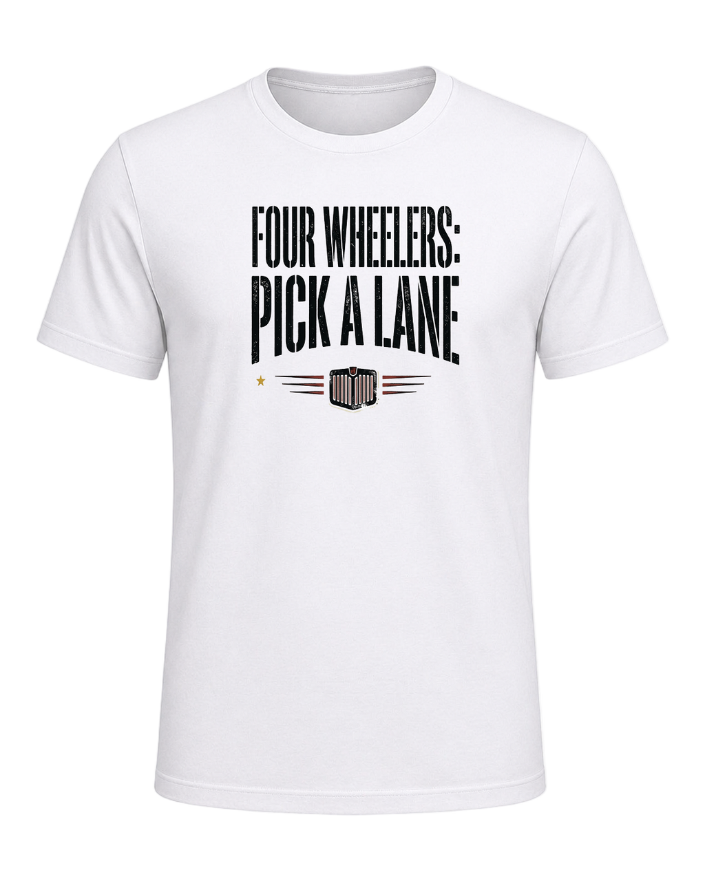 Four wheelers: pick a lane — White