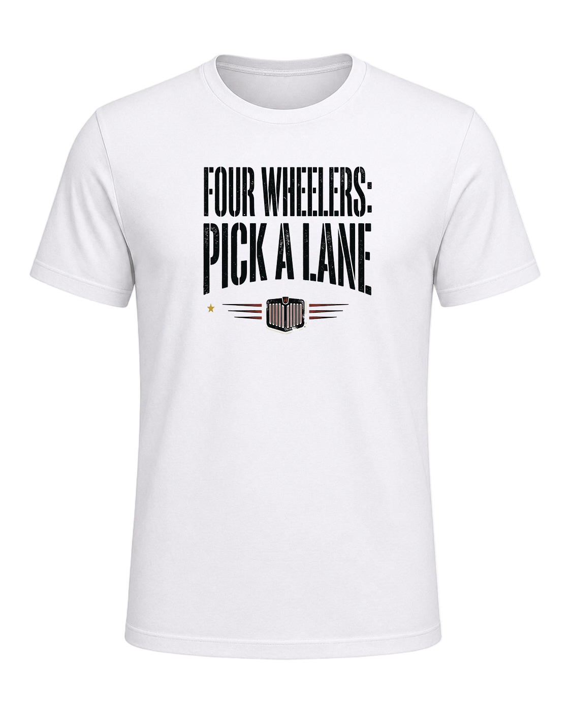 Four wheelers: pick a lane — White