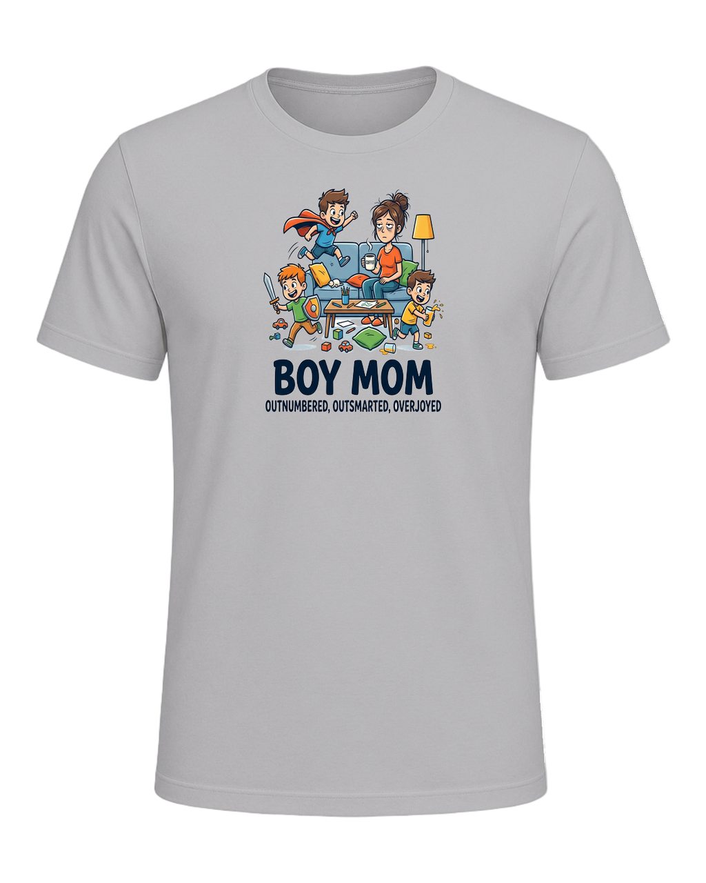 Boy Mom Humor — Athletic Heather
