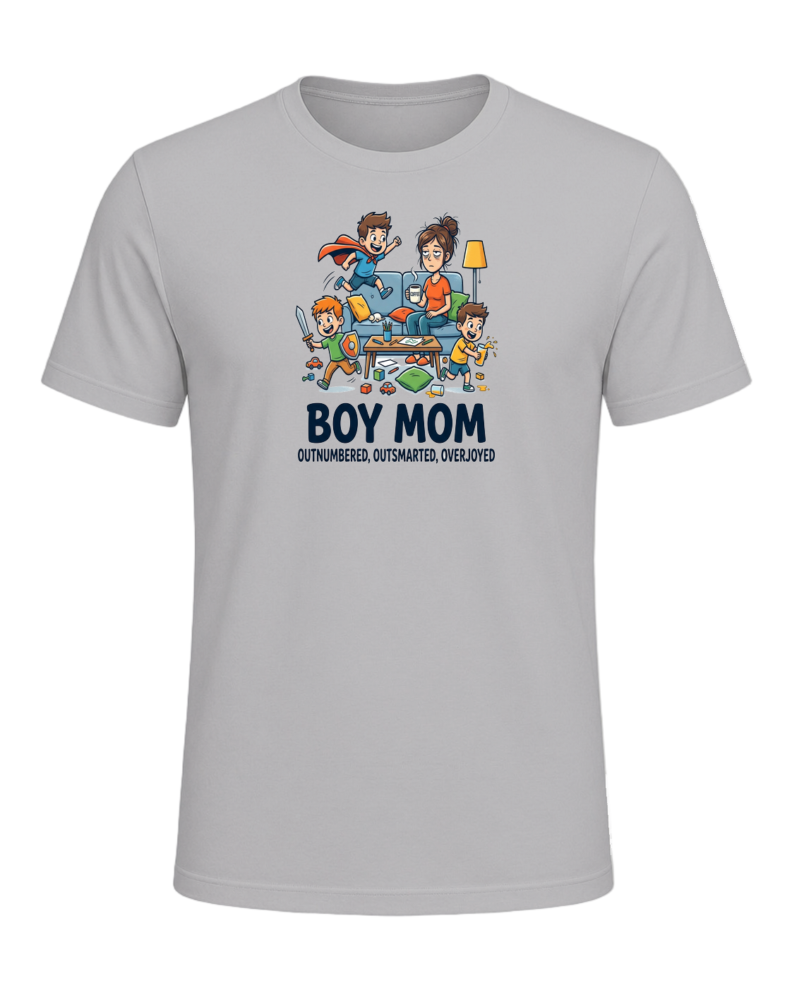 Boy Mom Humor — Athletic Heather