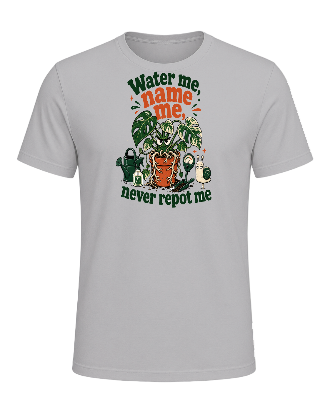 Water me, name me, never repot me — Athletic Heather
