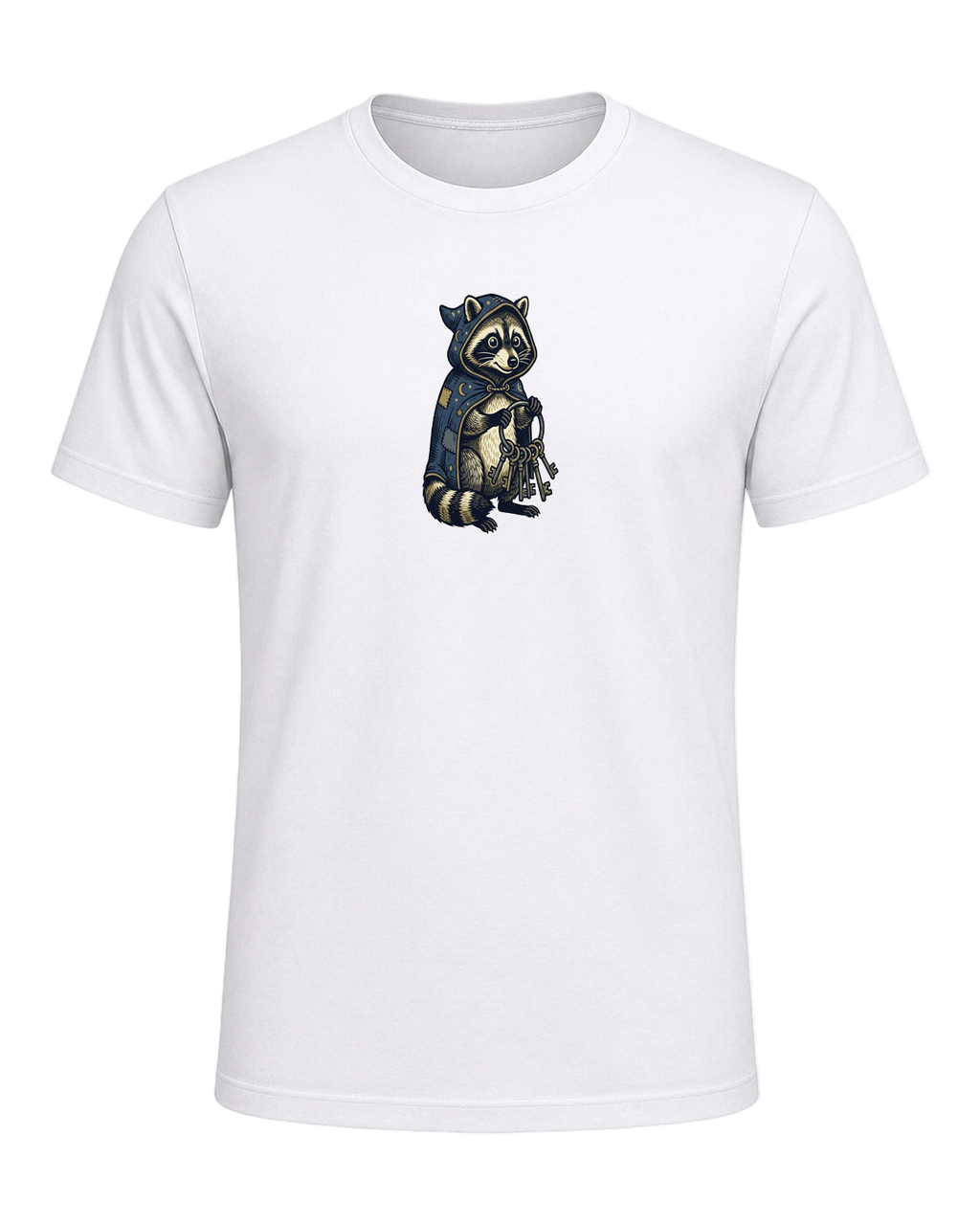 Raccoon Wizard Energy — White