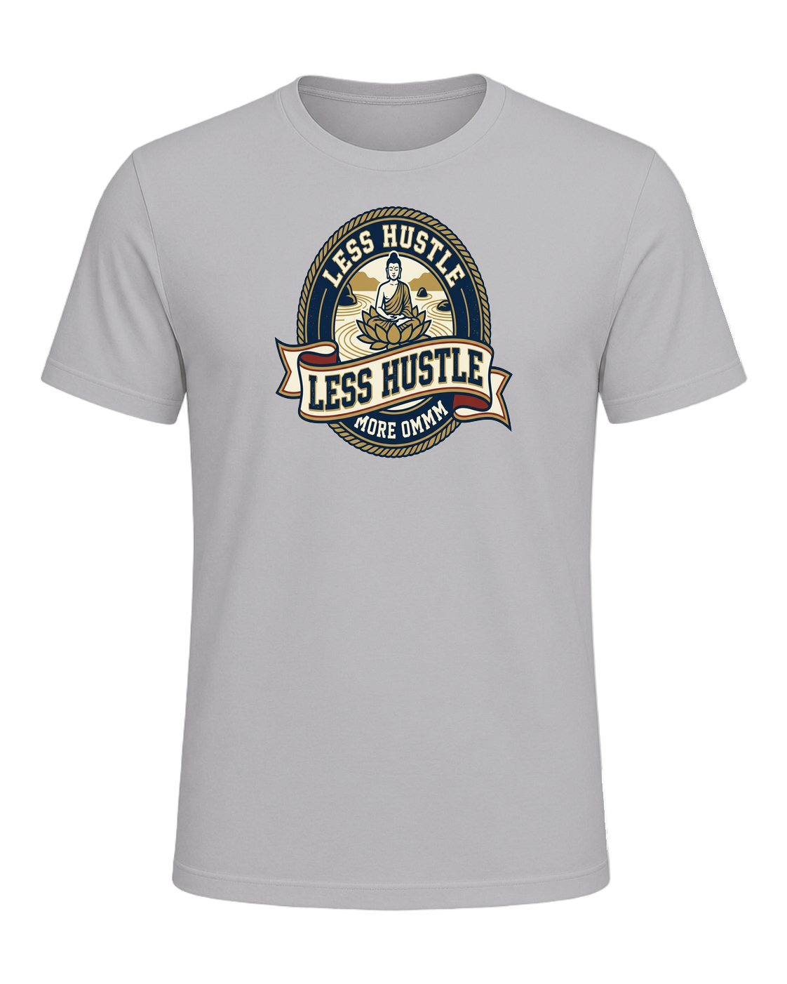 LESS HUSTLE MORE OMMM — Athletic Heather