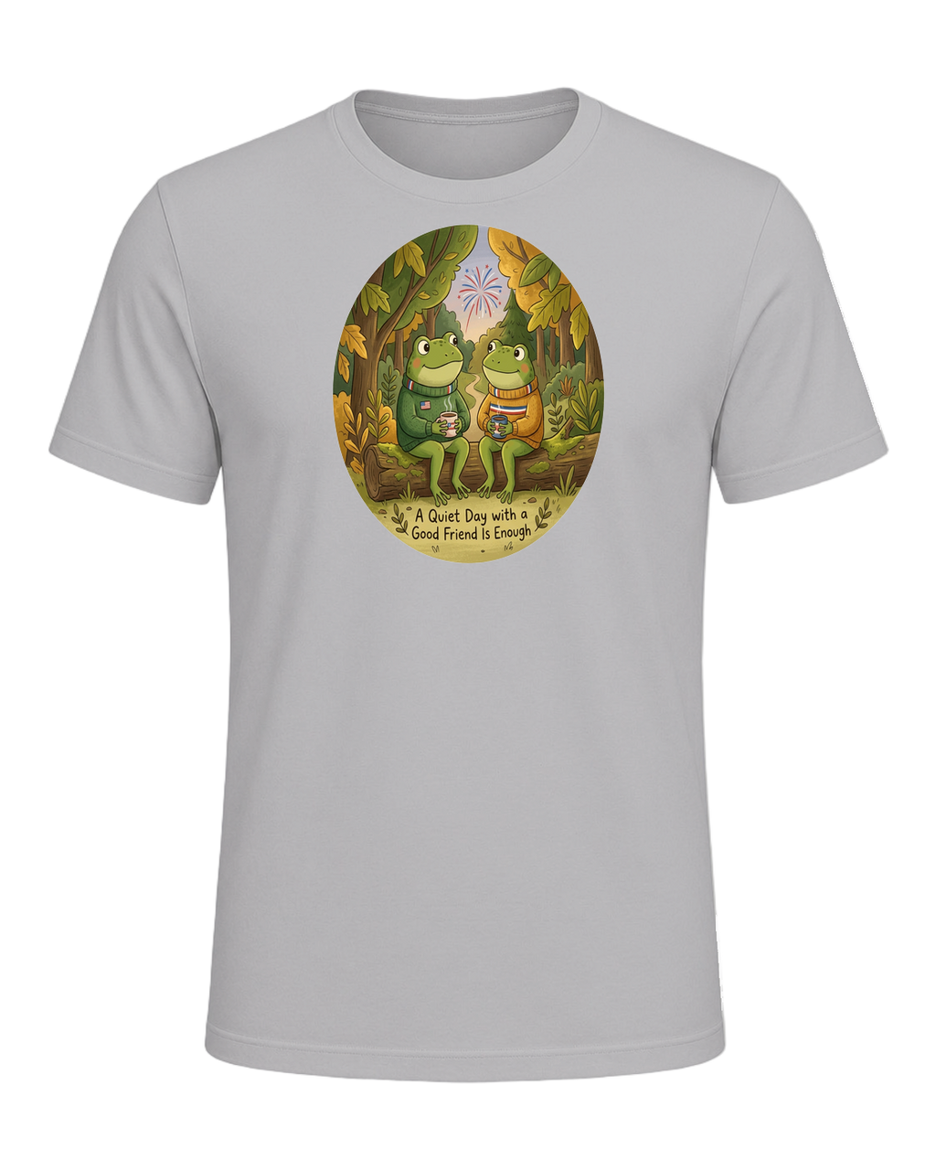 Cozy Frog Friends — Athletic Heather