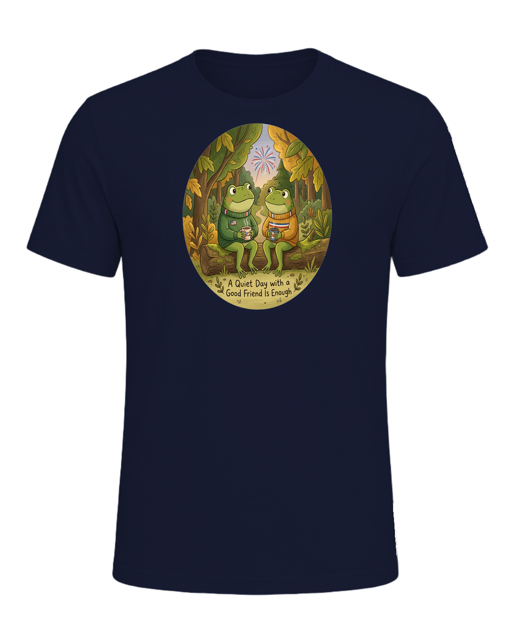 Cozy Frog Friends — Navy
