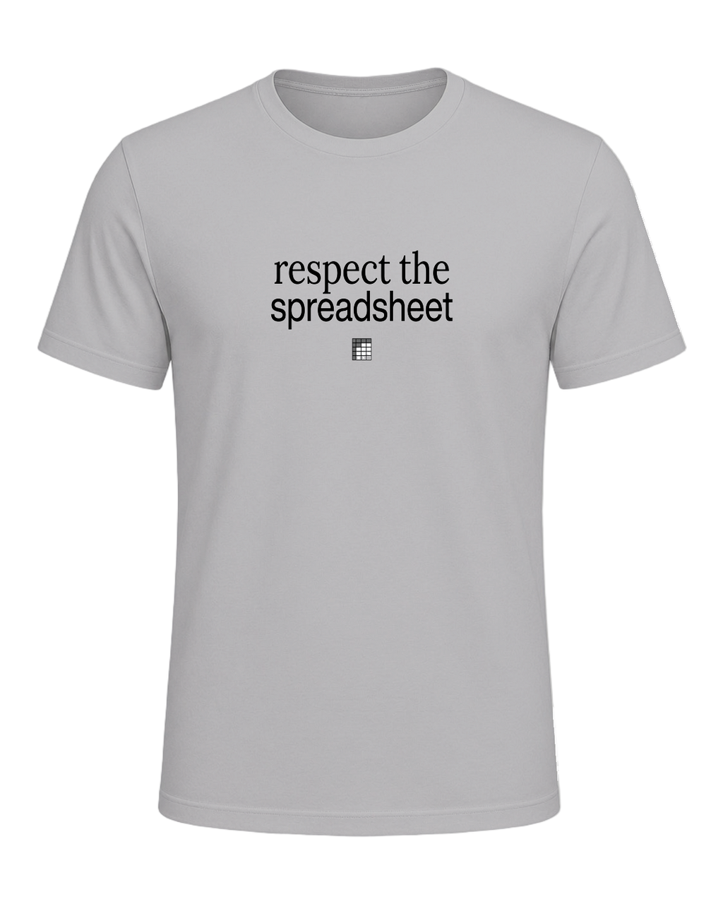 respect the spreadsheet — Athletic Heather