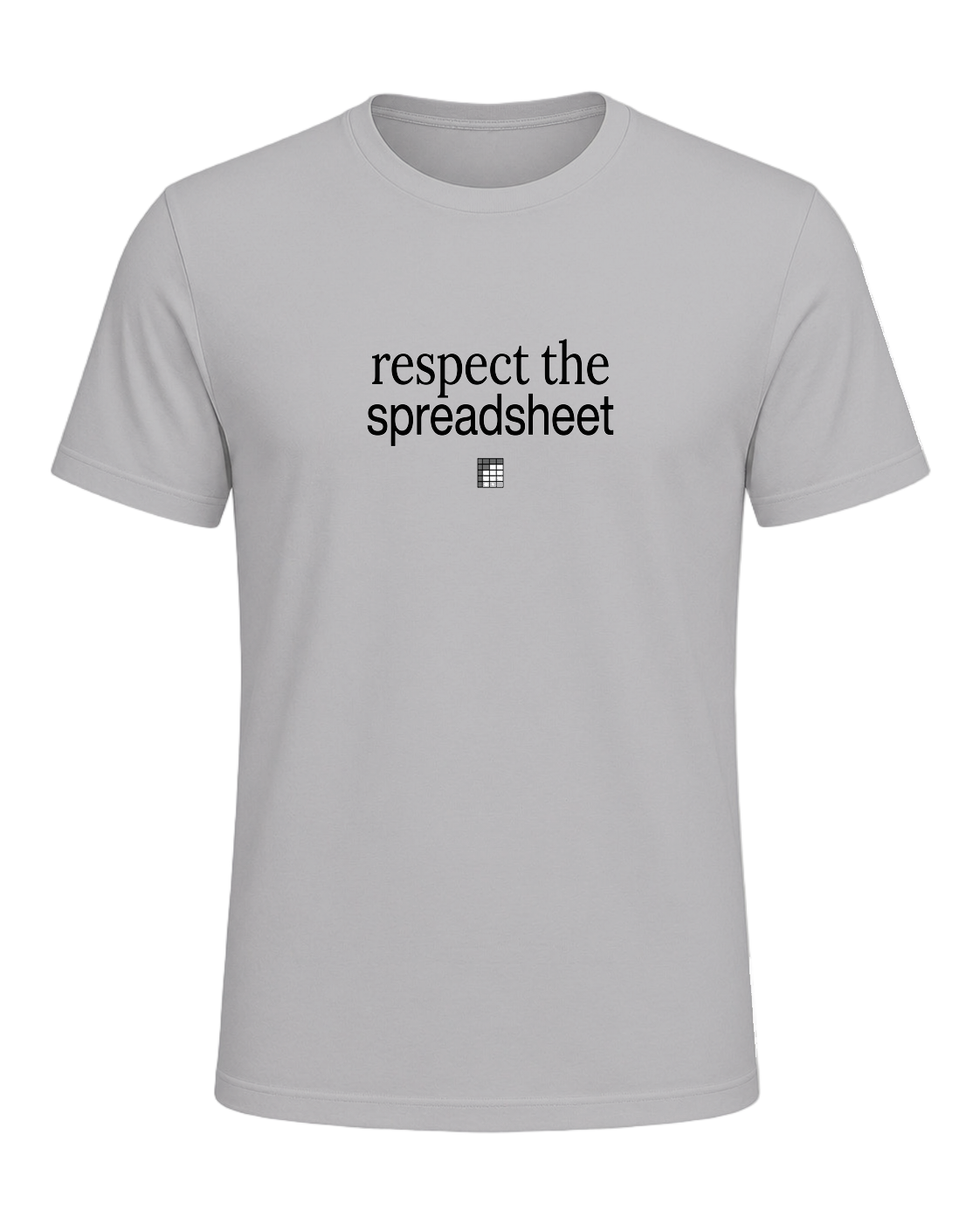 respect the spreadsheet — Athletic Heather
