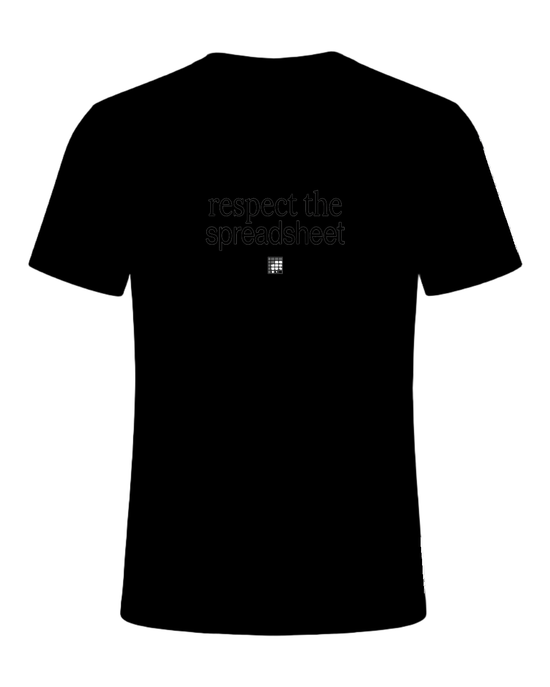 respect the spreadsheet — Black