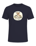 A cozy hand-drawn dog mom tee for anyone whose plans require tiny paw approval. — Heather Navy