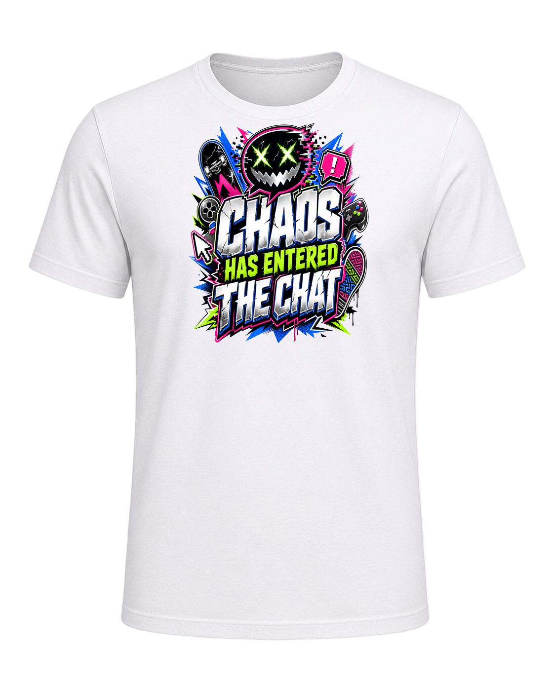 CHAOS HAS ENTERED THE CHAT — White