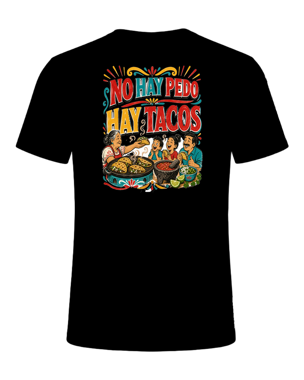 NO HAY PEDO HAY TACOS — Black