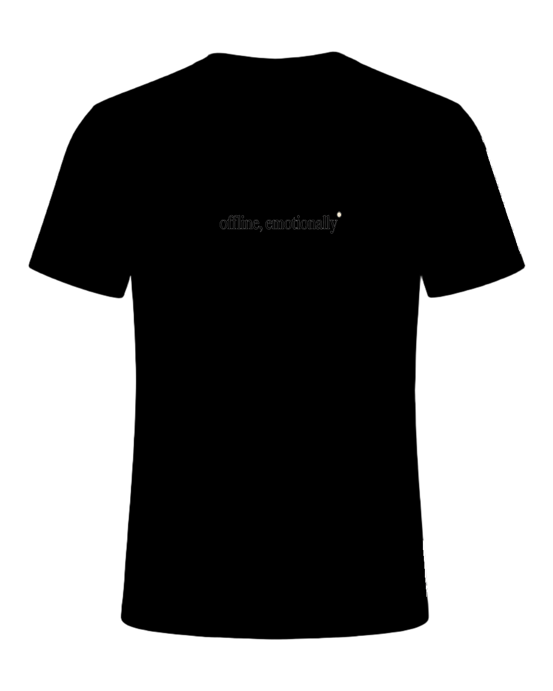 offline, emotionally — Black