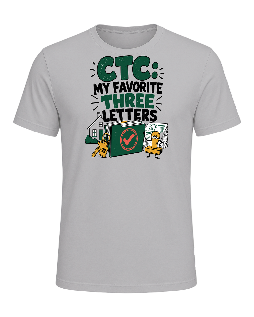 CTC: MY FAVORITE THREE LETTERS — Athletic Heather