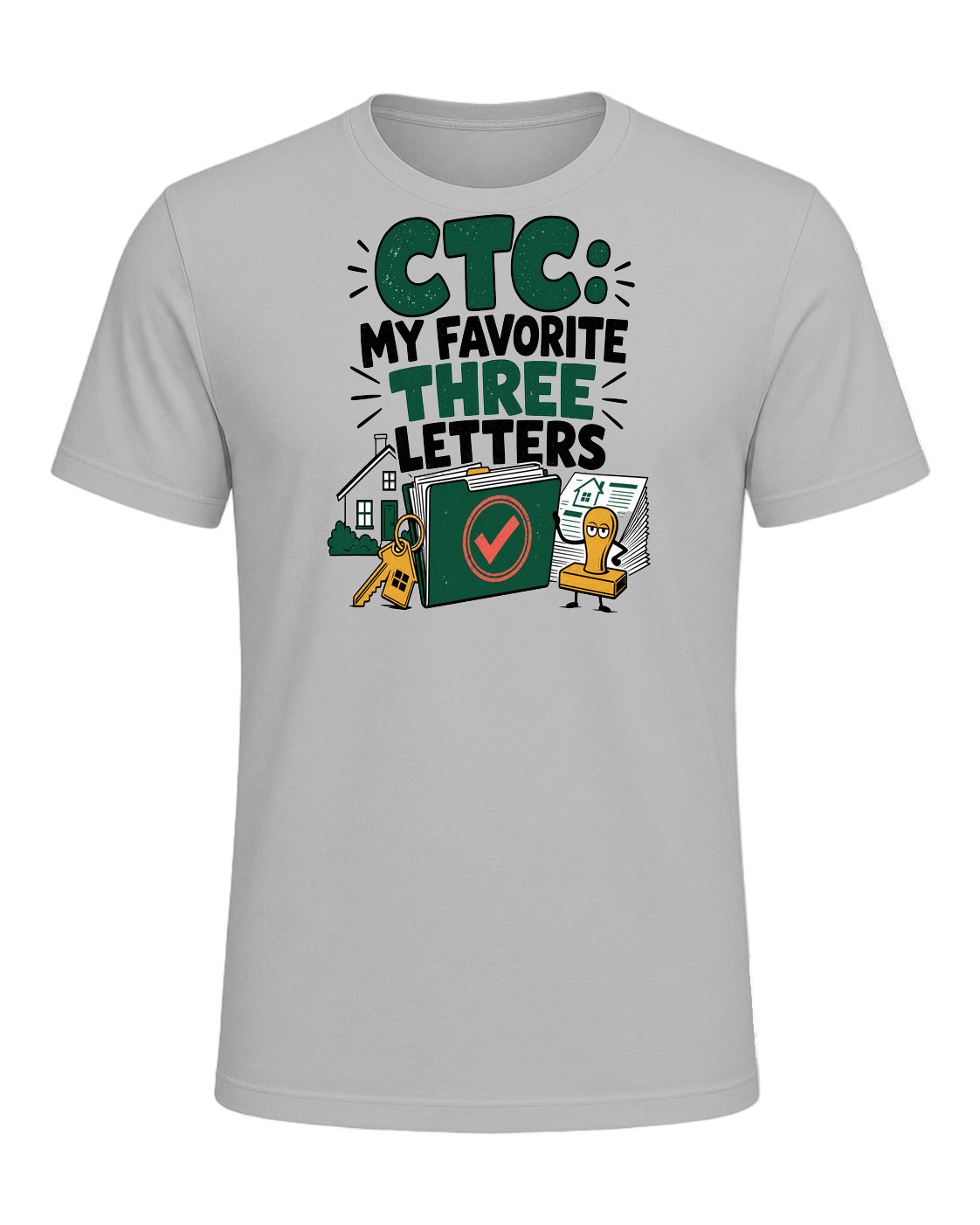 CTC: MY FAVORITE THREE LETTERS — Athletic Heather