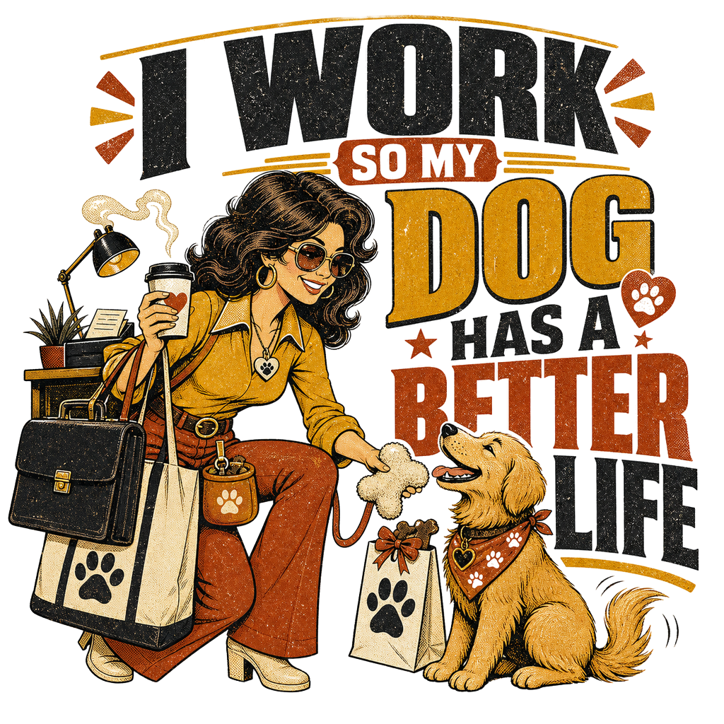 I WORK SO MY DOG HAS A BETTER LIFE