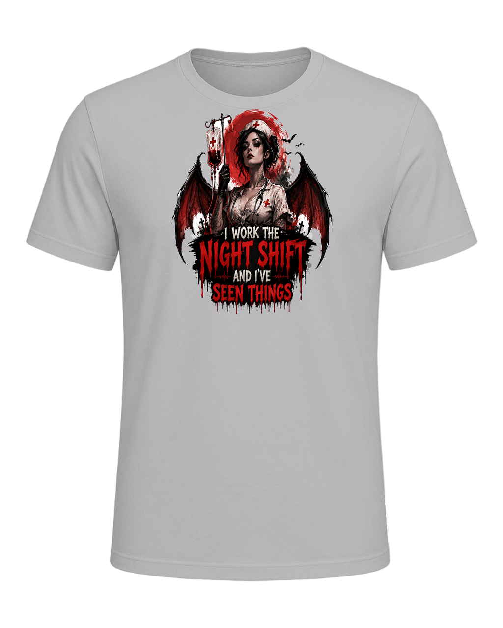 Nurse Night Shift Spooky — Athletic Heather