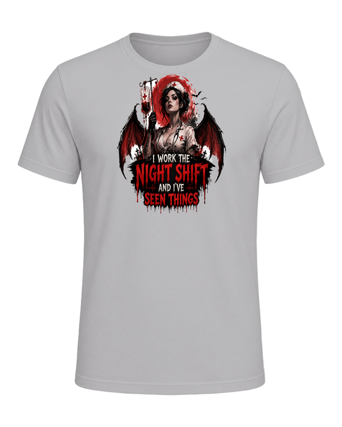 Nurse Night Shift Spooky — Athletic Heather