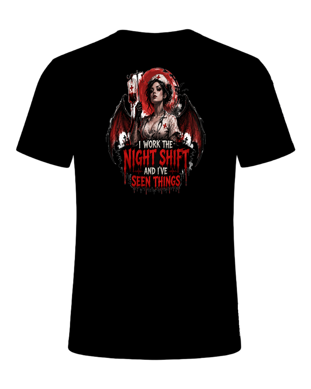 Nurse Night Shift Spooky — Black