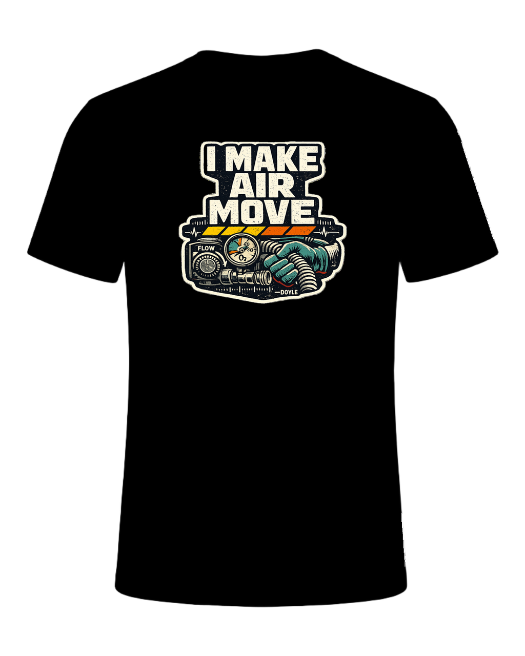 I Make Air Move Tee — Black