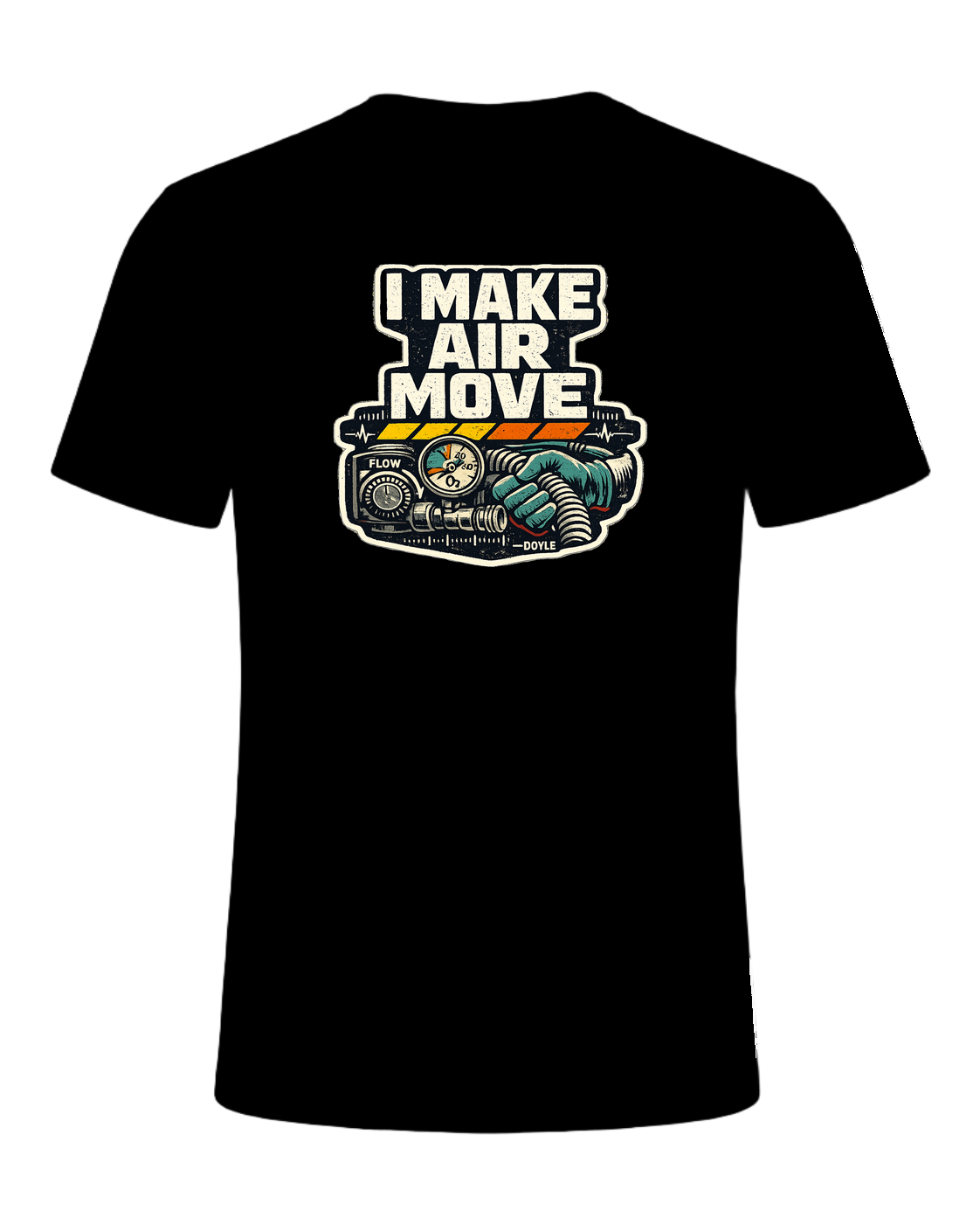 I Make Air Move Tee — Black