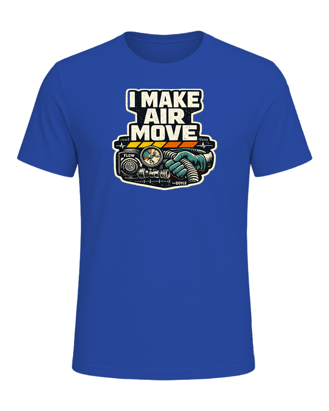 I Make Air Move Tee — True Royal