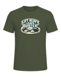 Lift Heavy, Leave Quietly Tee — Military Green