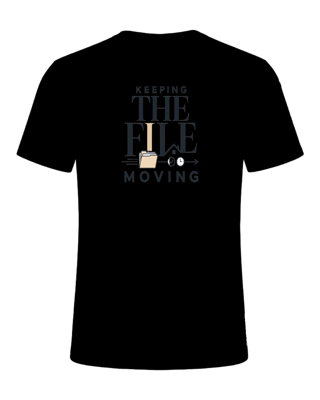 KEEPING THE FILE MOVING — Black