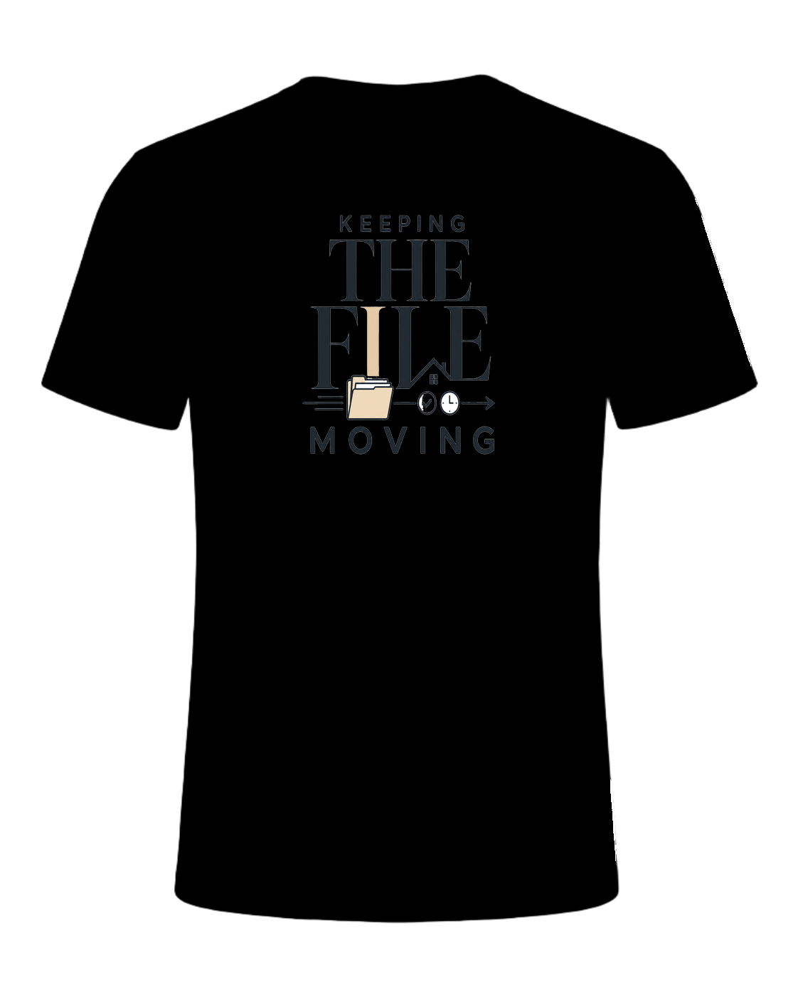 KEEPING THE FILE MOVING — Black