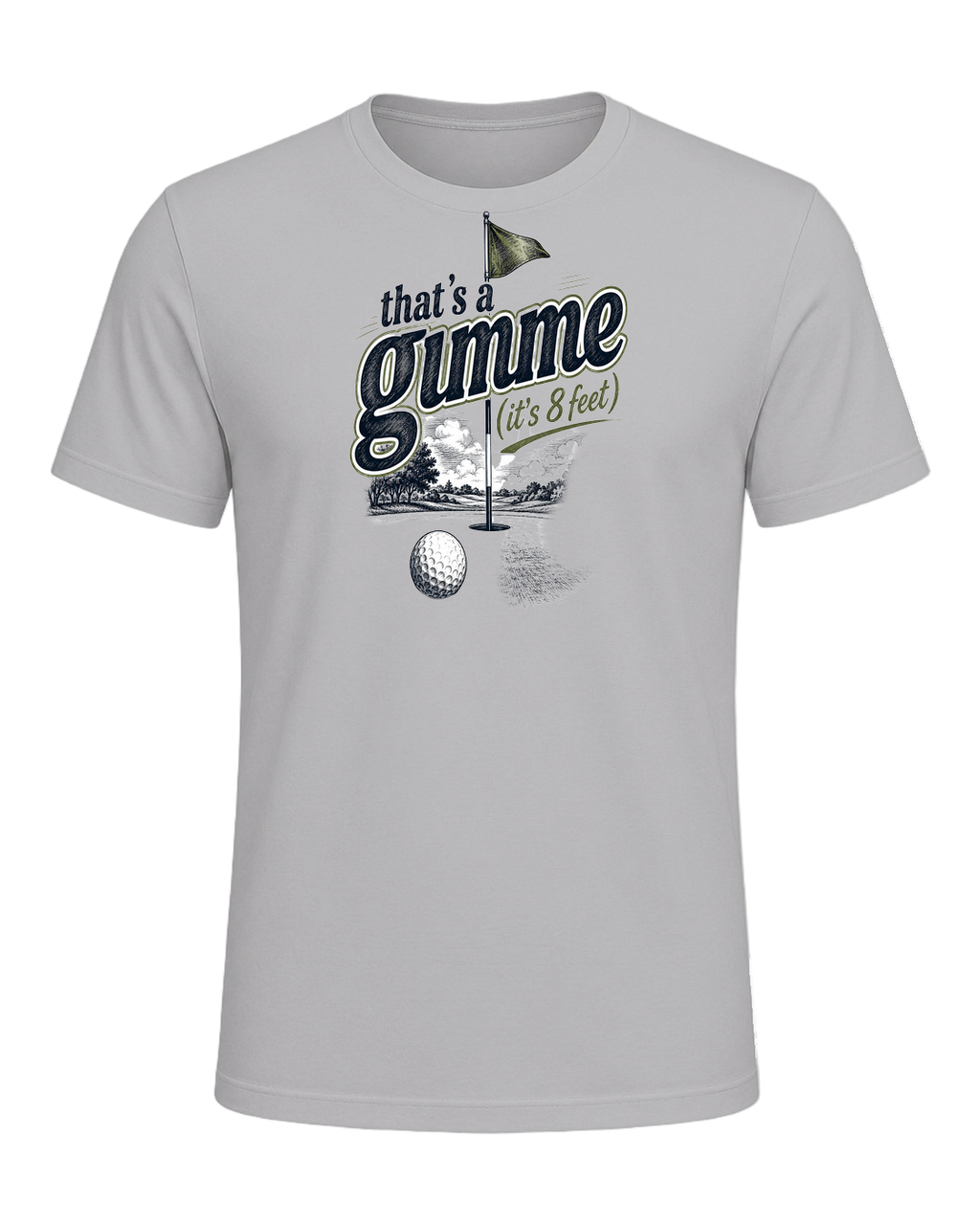 that's a gimme (it's 8 feet) — Athletic Heather