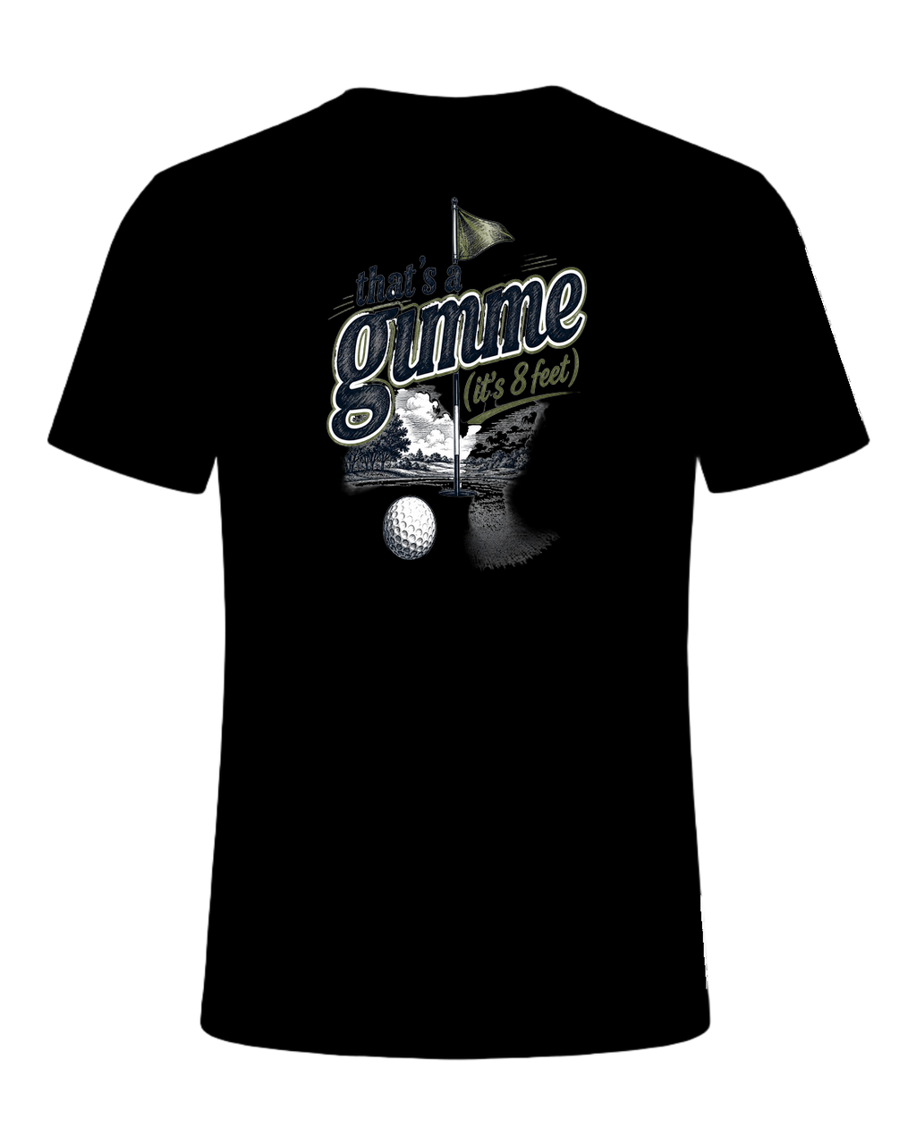 that's a gimme (it's 8 feet) — Black