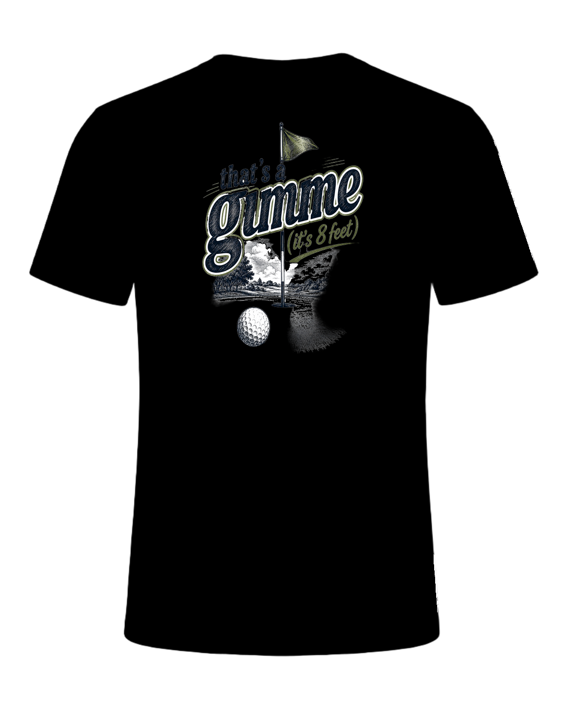 that's a gimme (it's 8 feet) — Black