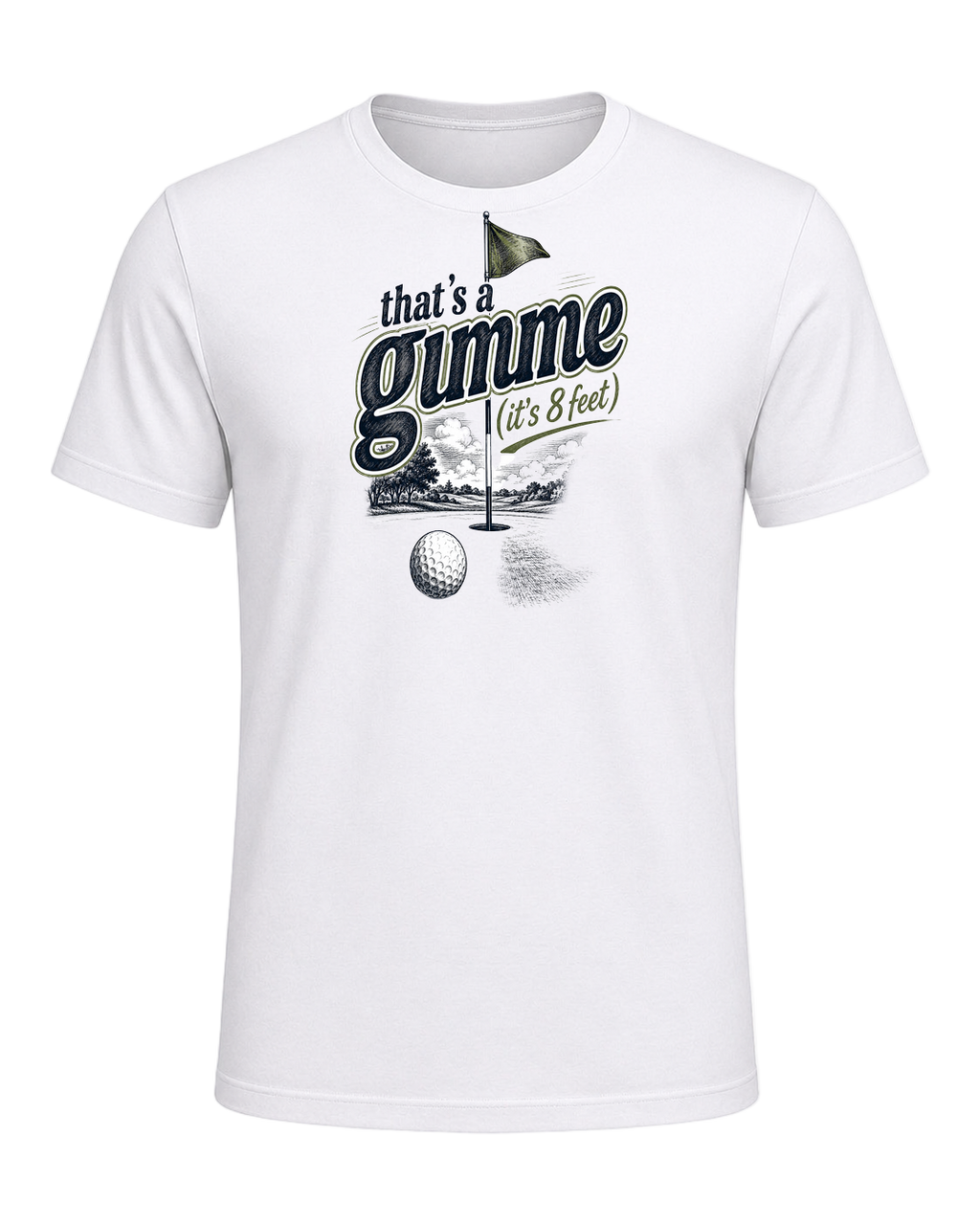 that's a gimme (it's 8 feet) — White