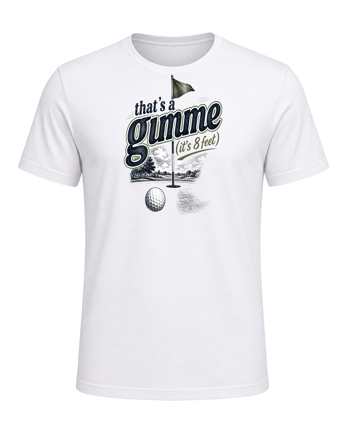 that's a gimme (it's 8 feet) — White