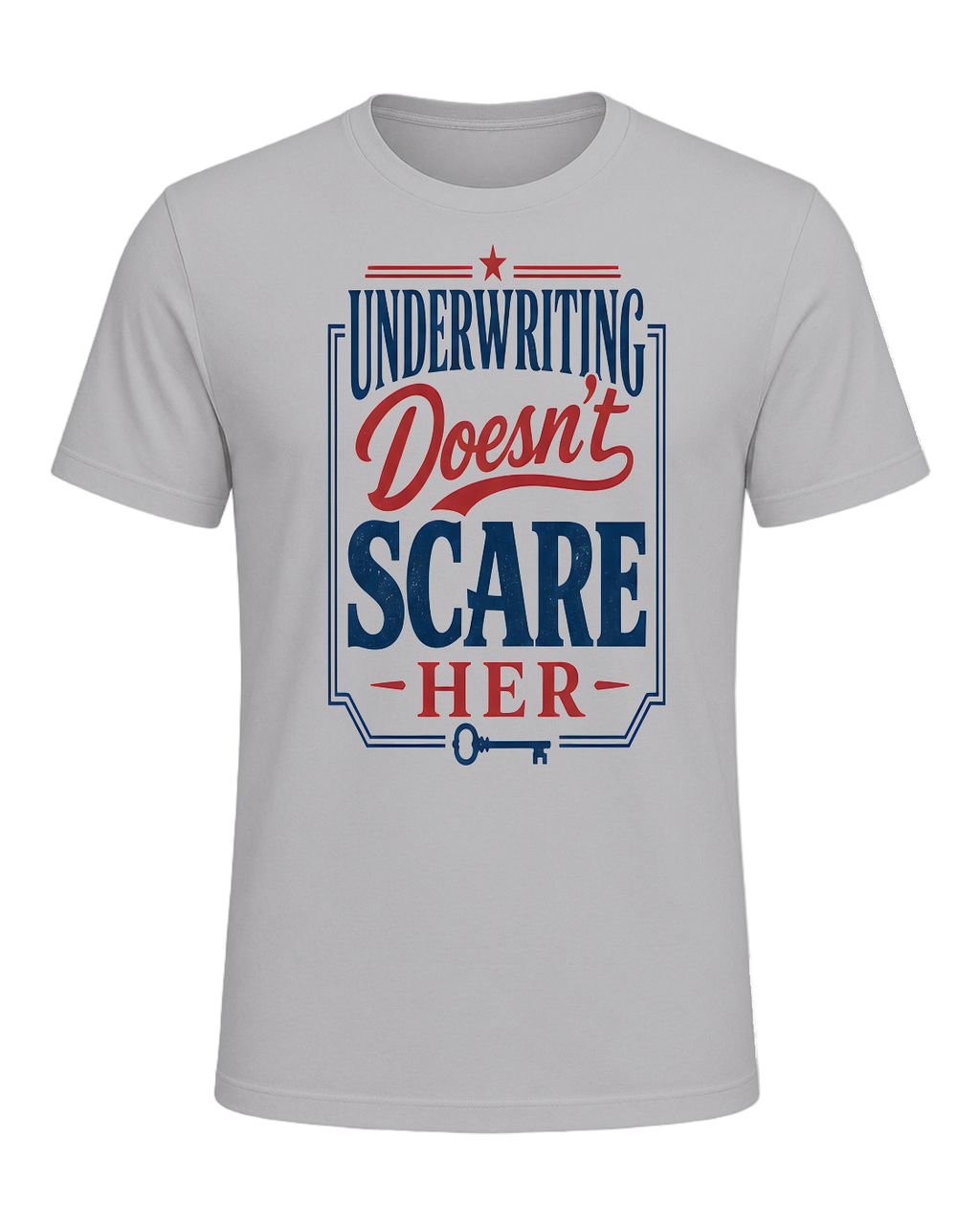 UNDERWRITING DOESN'T SCARE HER — Athletic Heather