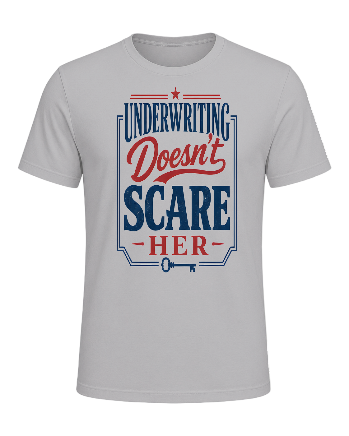 UNDERWRITING DOESN'T SCARE HER — Athletic Heather