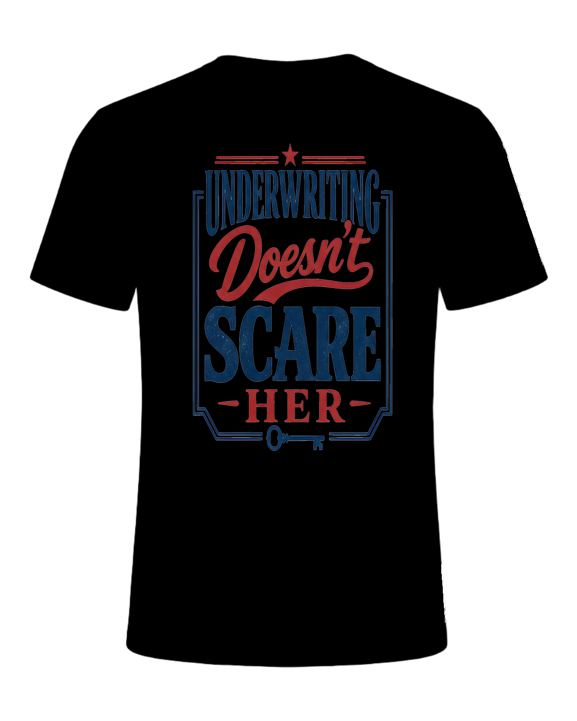 UNDERWRITING DOESN'T SCARE HER — Black