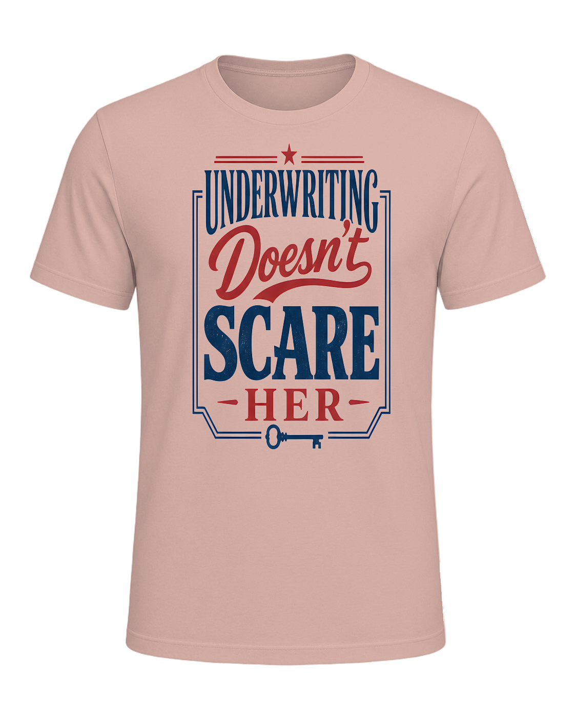 UNDERWRITING DOESN'T SCARE HER — Heather Prism Peach