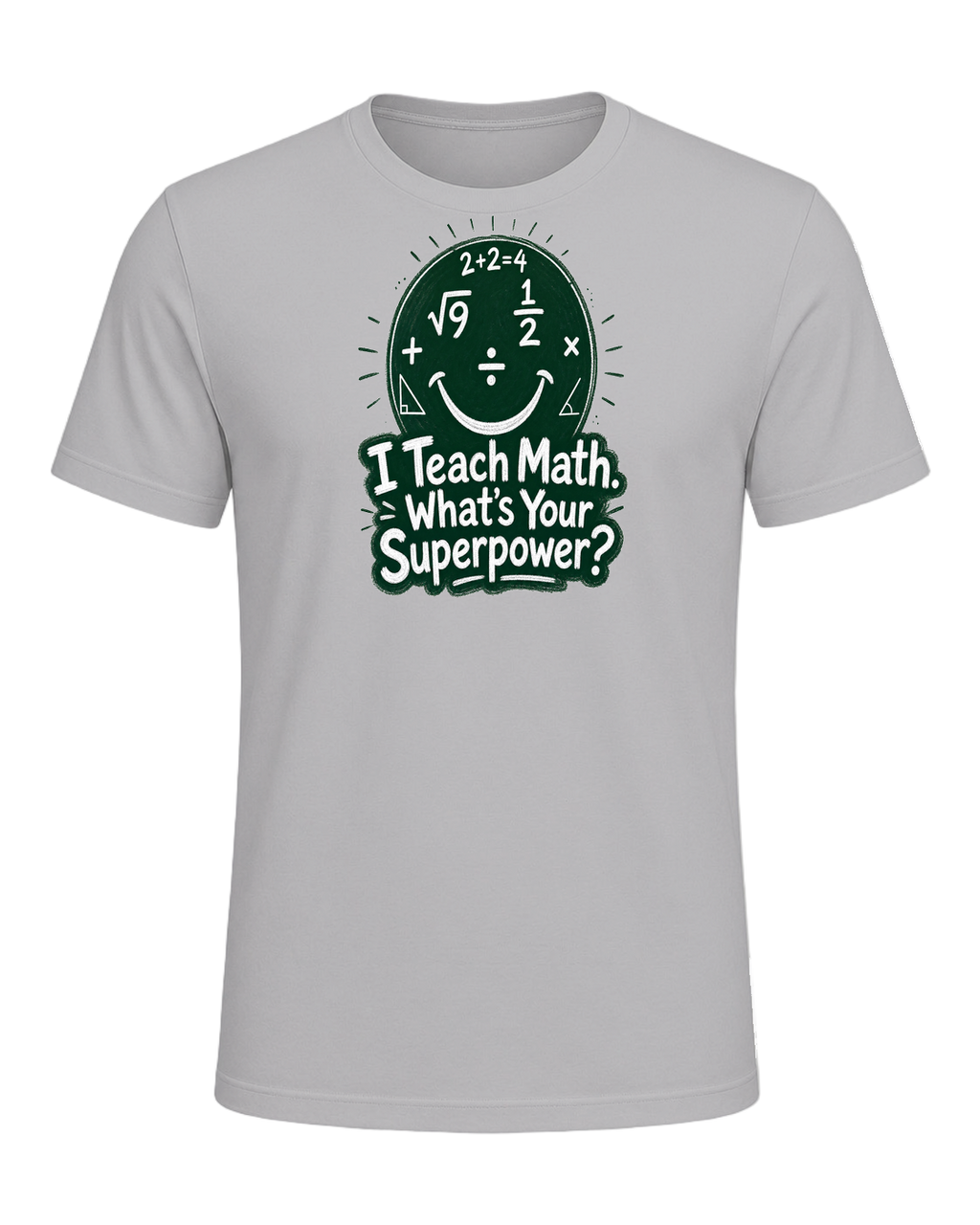 Math Pun Teacher — Athletic Heather