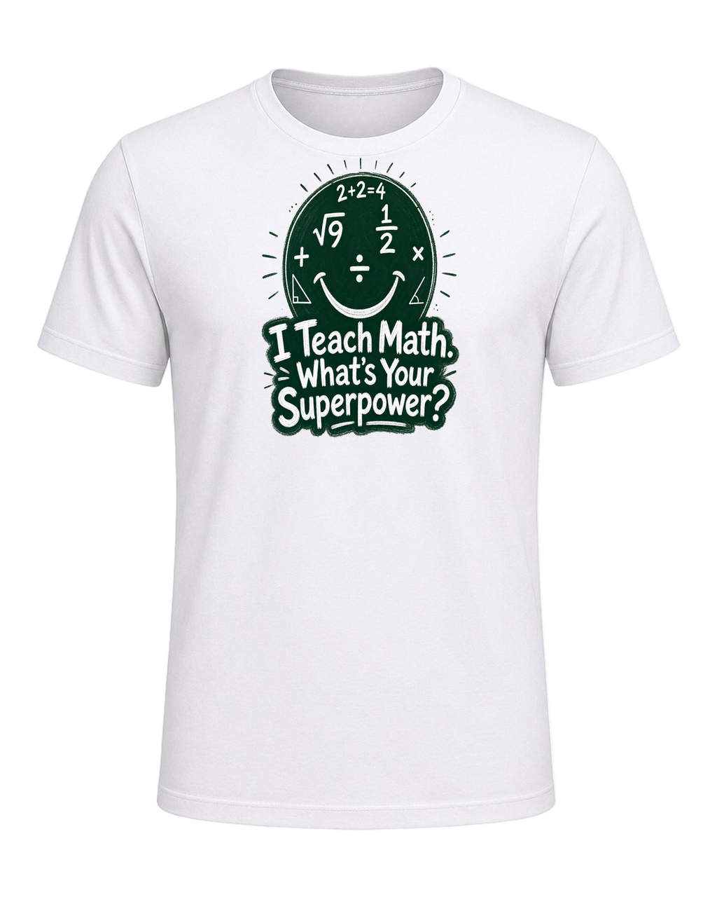 Math Pun Teacher — White