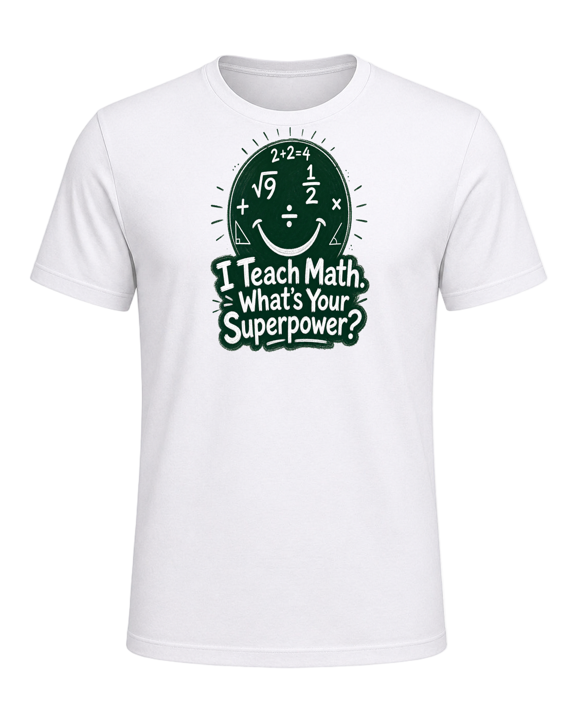 Math Pun Teacher — White