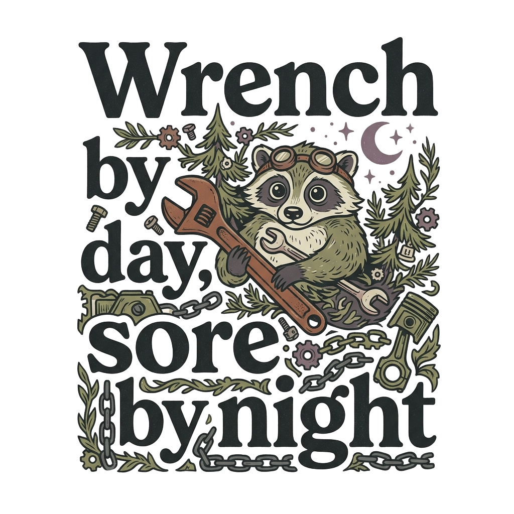 Wrench by day, sore by night