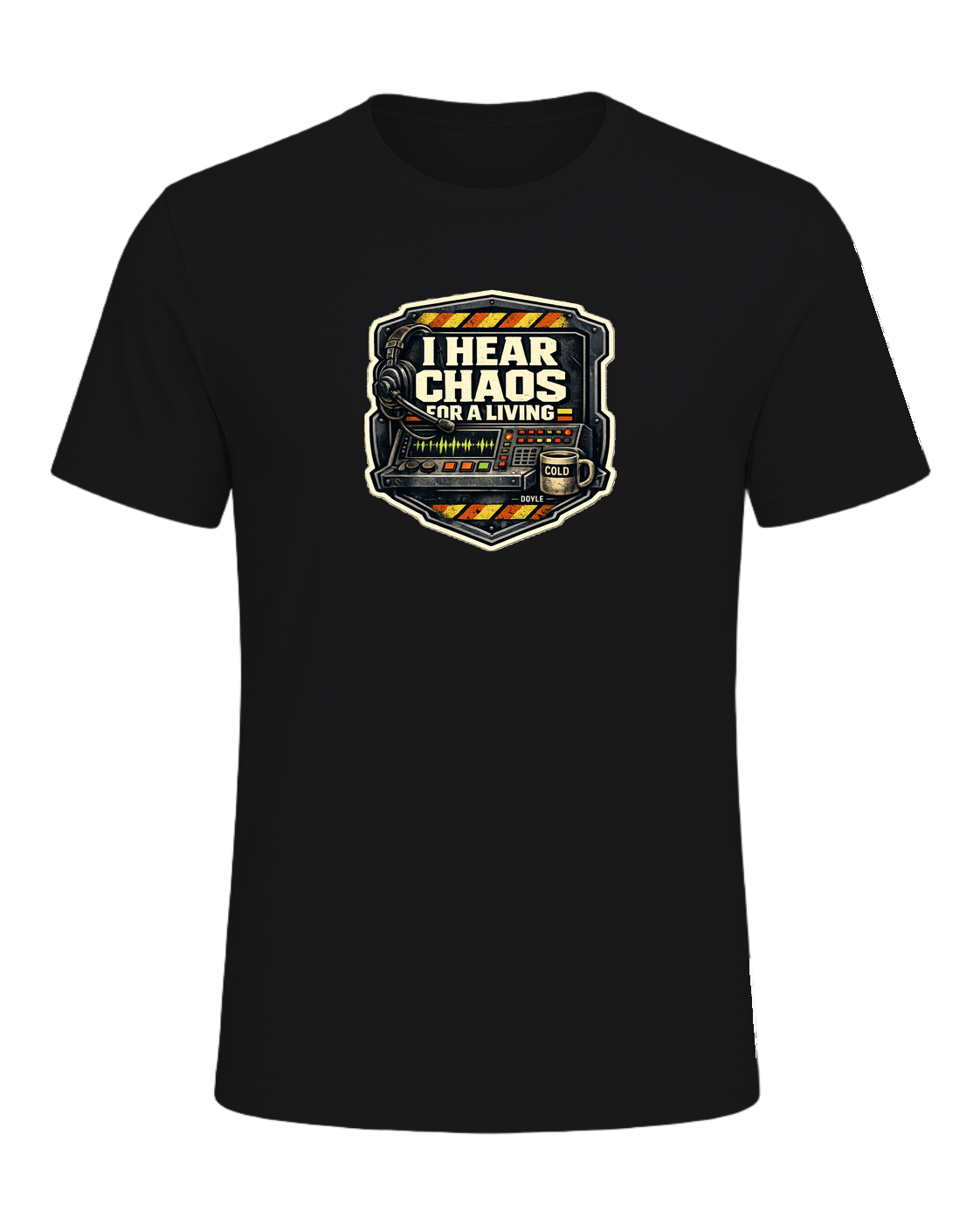 I Hear Chaos For A Living Tee — Dark Grey Heather