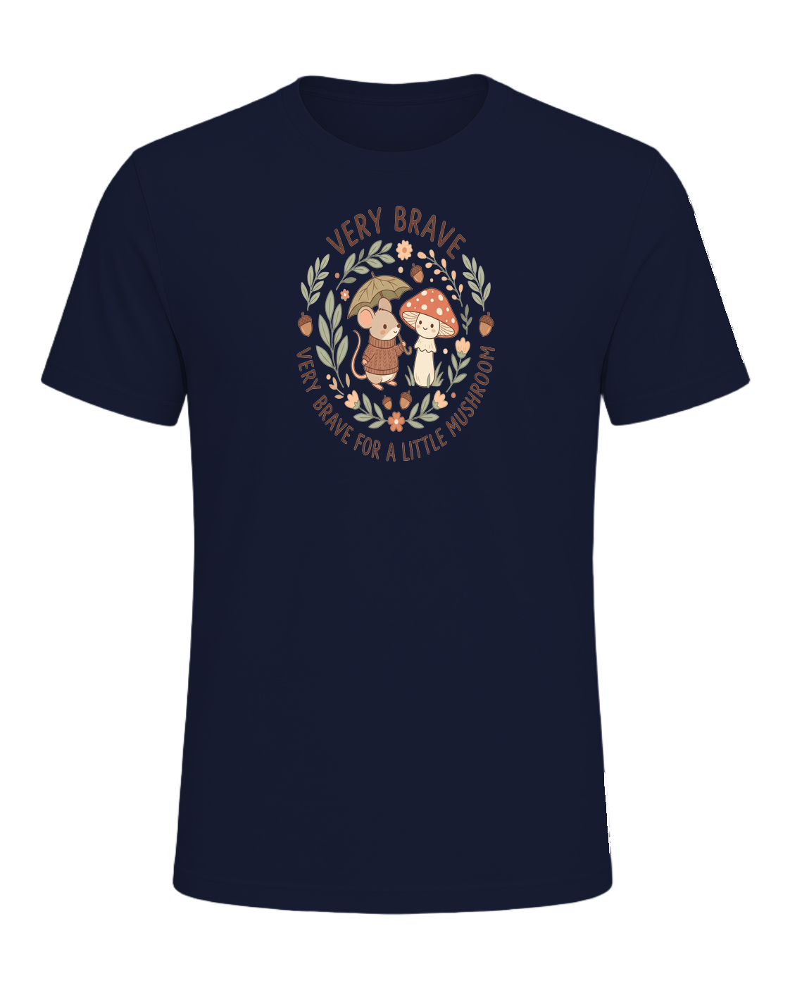VERY BRAVE FOR A LITTLE MUSHROOM — Navy