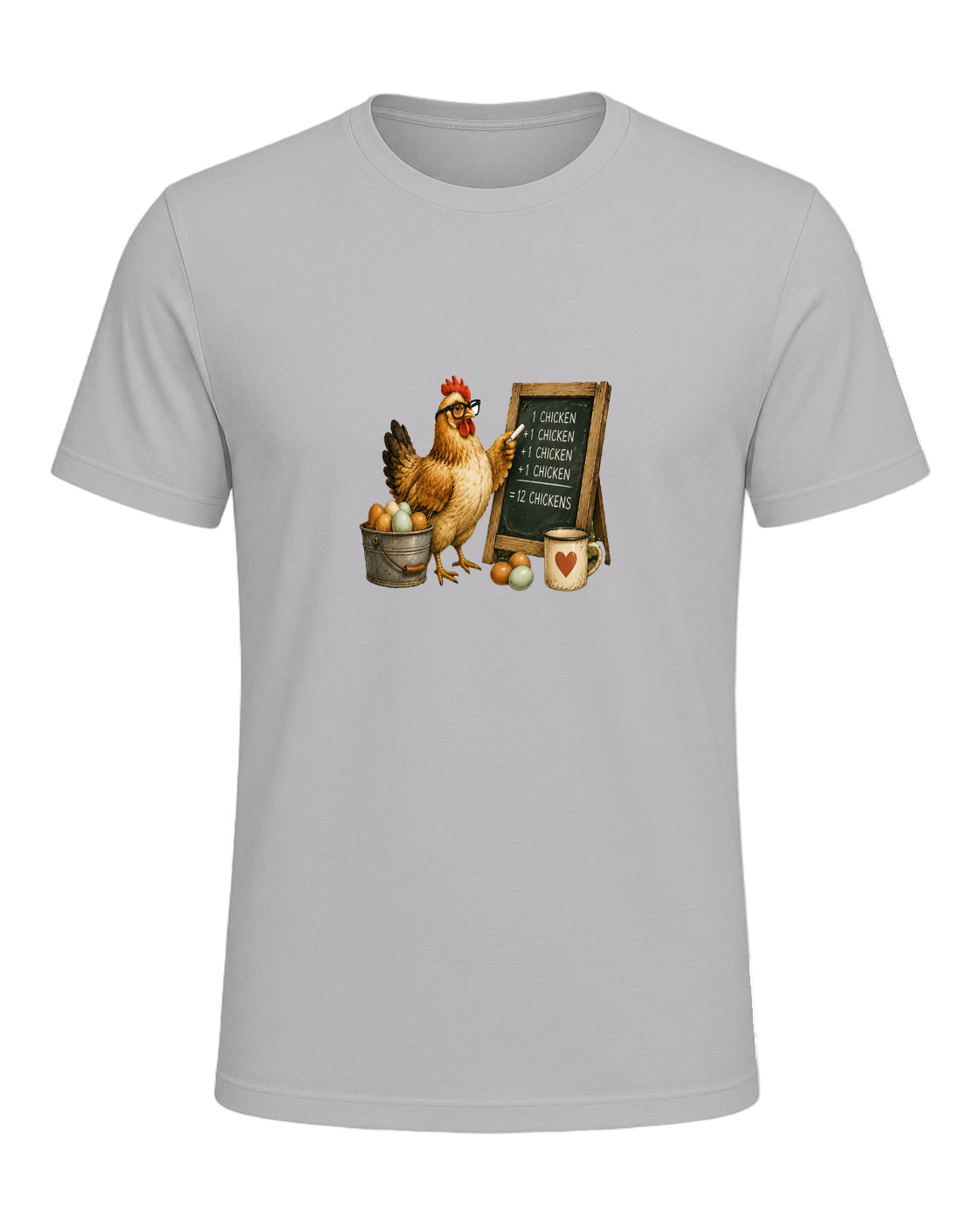 CHICKEN MATH IS REAL — Athletic Heather