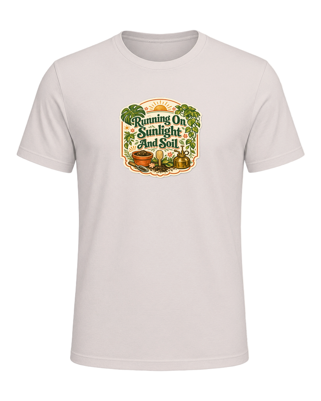 Running On Sunlight And Soil Tee — Heather Dust