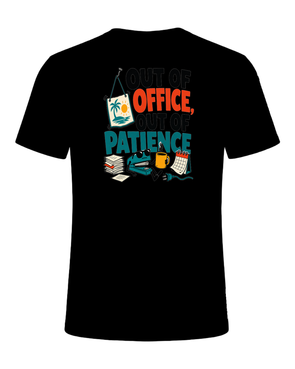 OUT OF OFFICE, OUT OF PATIENCE — Black