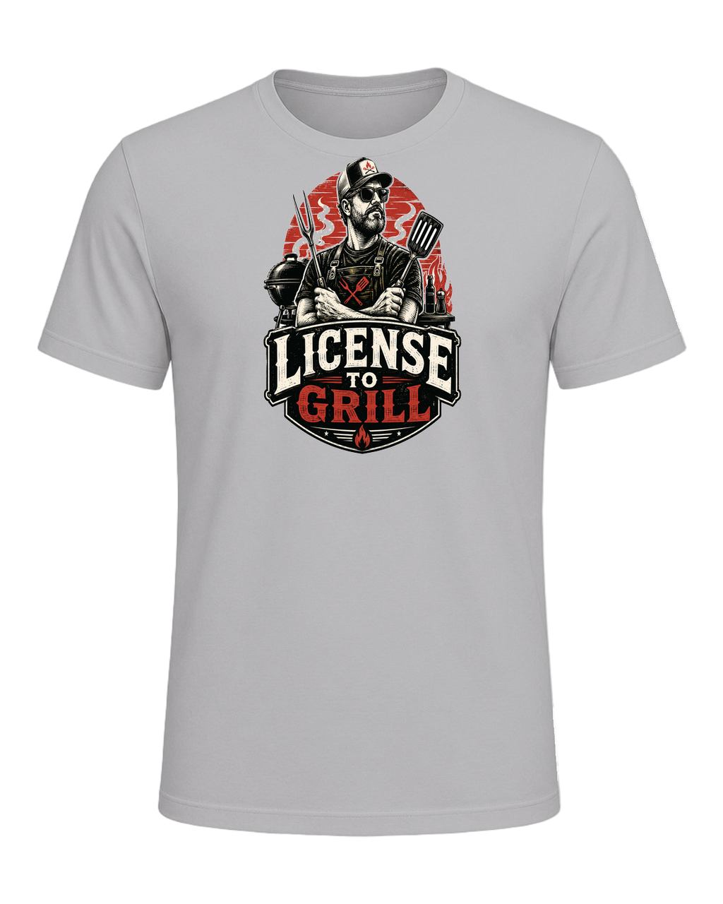 LICENSE TO GRILL — Athletic Heather
