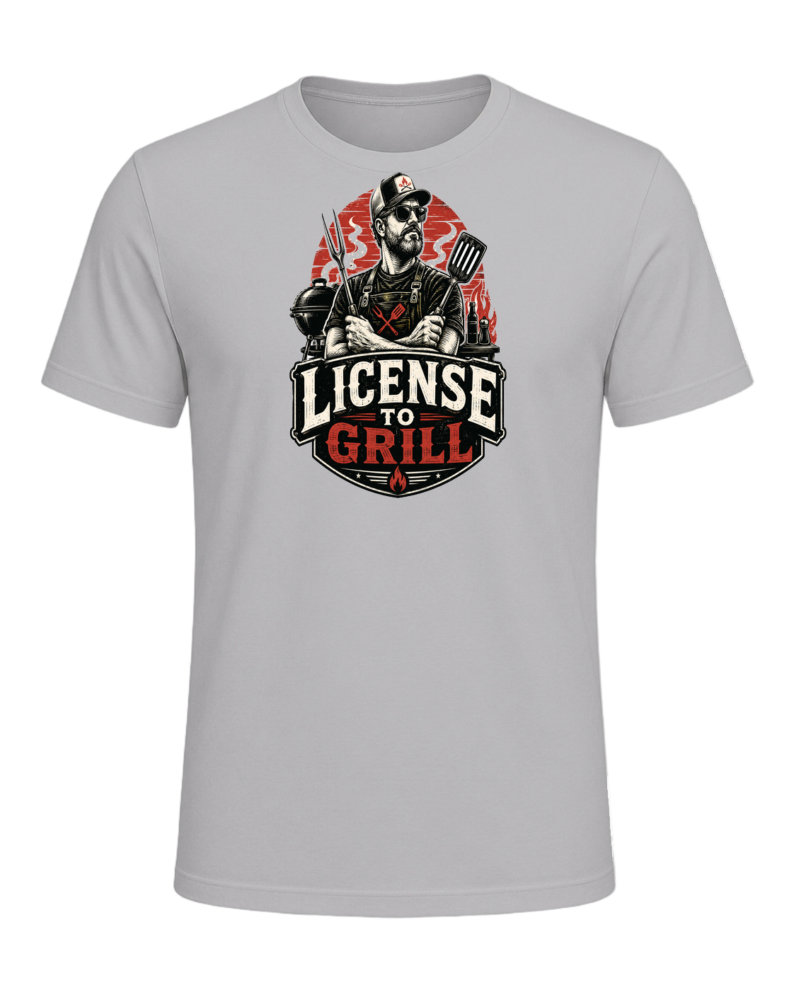 LICENSE TO GRILL — Athletic Heather